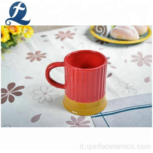 Set di tazze in ceramica colorate dirette all&#39;ingrosso